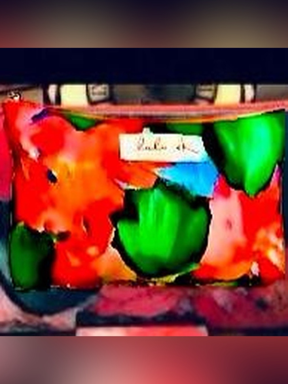 Vibrant Tropical Print Women’s Cosmetics Bag/ Clutch